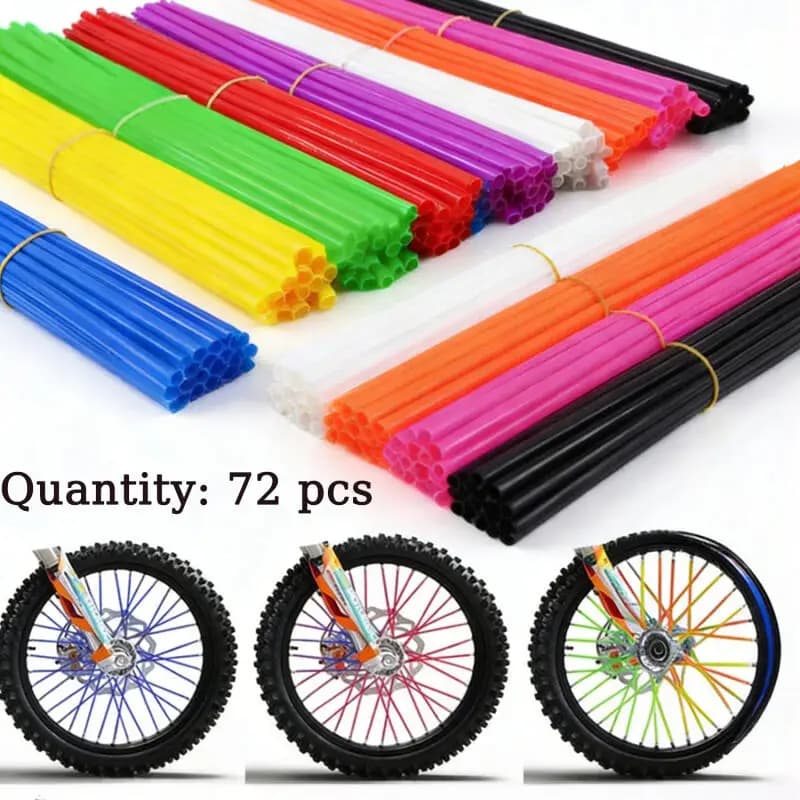 Copriraggi universali da 240 mm per moto da cross, kit di protezione per cerchioni, copriraggi per motocross e biciclette
