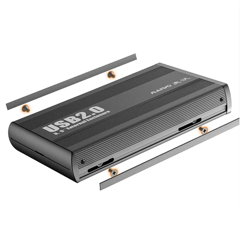 Custodia esterna in alluminio USB 2.0 da 2,5" IDE Contenitore per disco rigido Driver HDD Box Apapter Convertitore di espansione Custodia per HDD