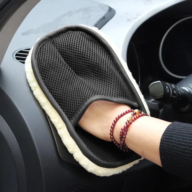1 Pcs Good Microfiber Wool Soft Auto Car Washing Glove Cleaning Car Cleaning Glove Motorcycle Washer Care Car Paint
