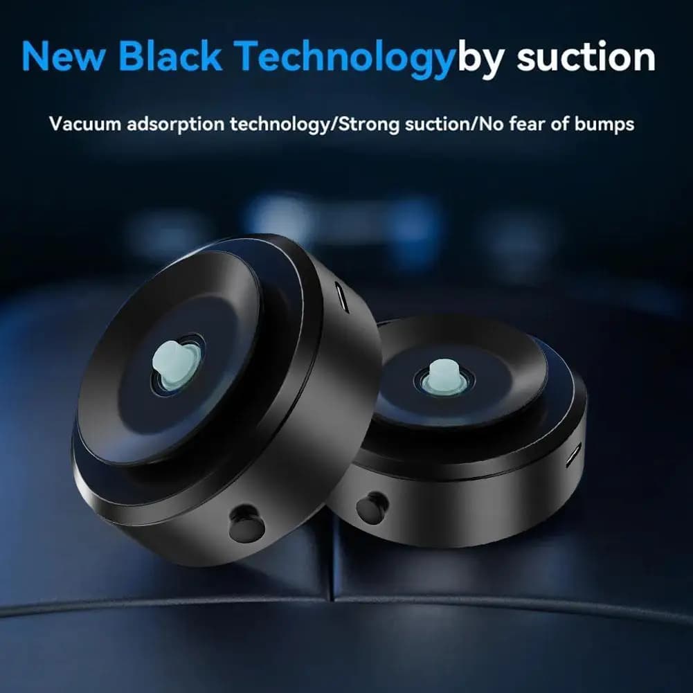 Supporto Magnetico per Telefono da Auto, Tecnologia Nera Universale, Staffa a Ventosa per iPhone Samsung, Stabile con Adsorbimento a Vuoto