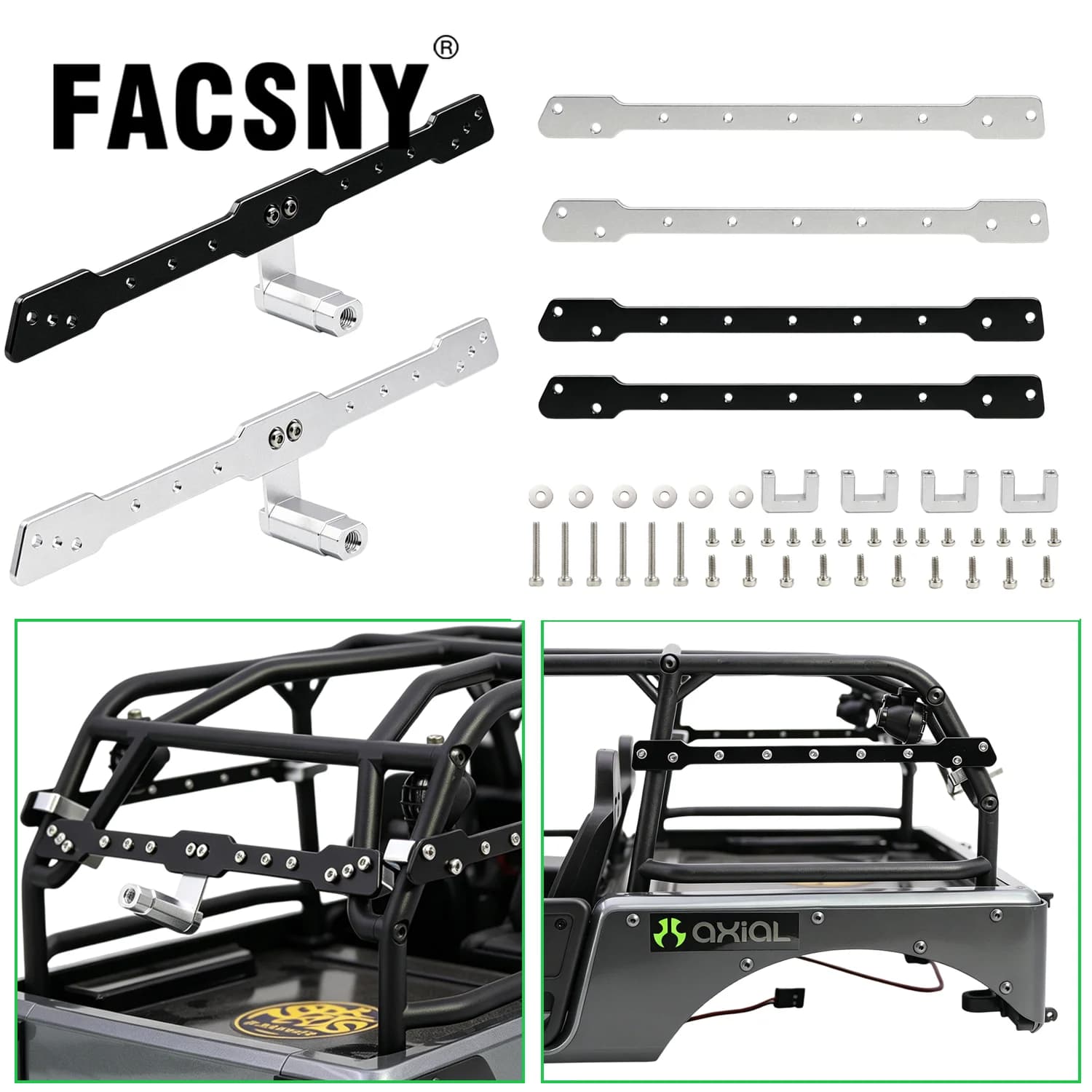 1/10 Aluminum Spare Tire Carrier Rack Mount Rear Side Fixed Bracket Decoration for Axial SCX10 III Jeep CJ-7 1/10 RC Crawler