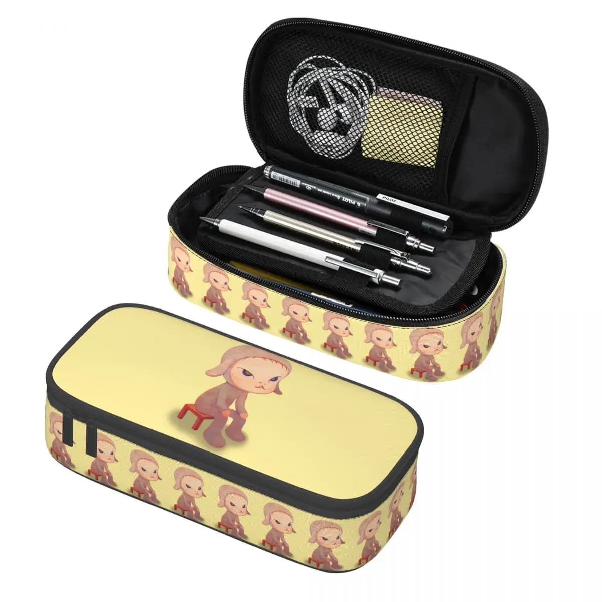 Yoshitomo Nara Astucci Portapenne Portapenne Forniture di cancelleria Astuccio per penne di grande capacità Astuccio per matite per bambini