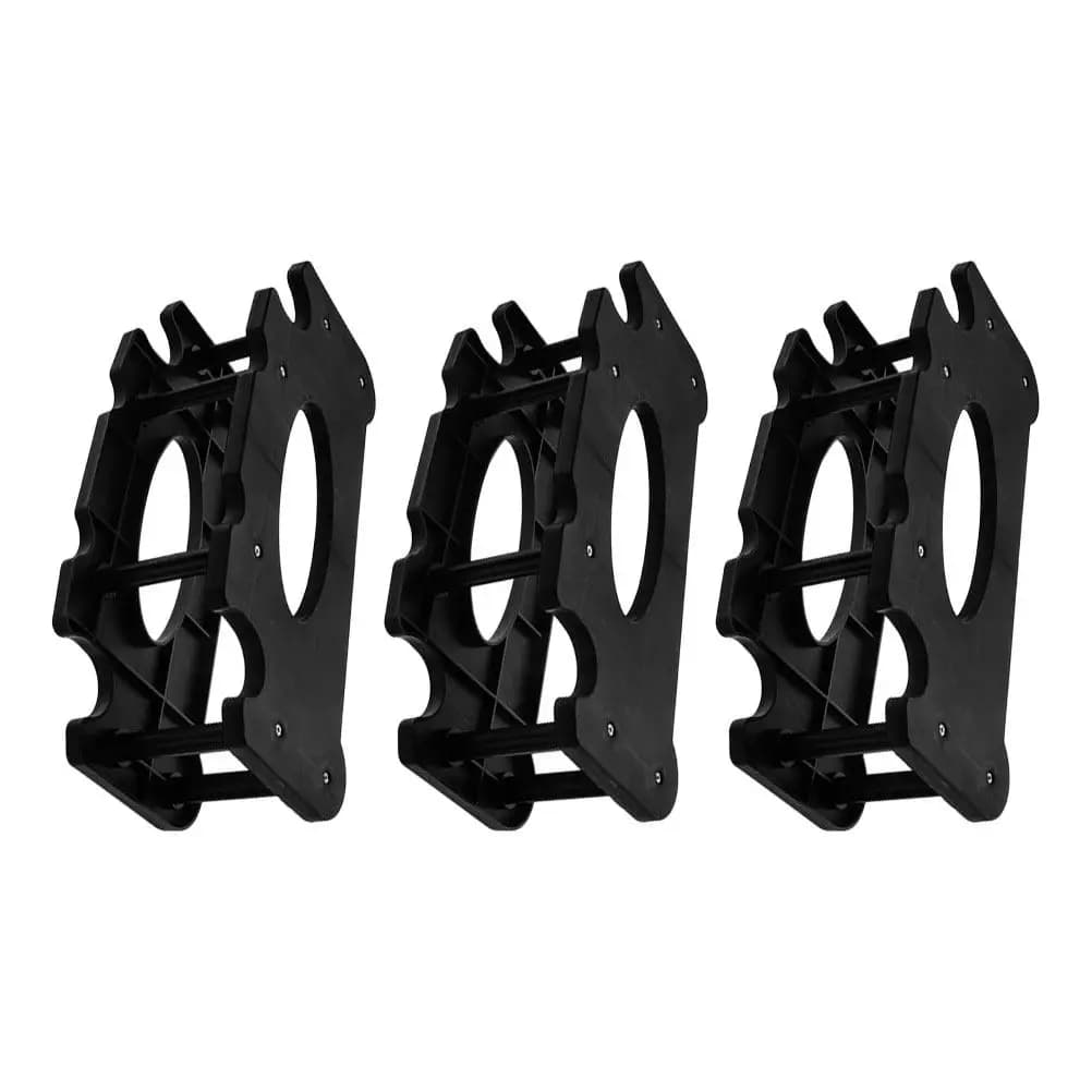 Set di 3 Supporti Staccabili per Manubri, Organizzatore Salvaspazio per Palestra Domestica, Rack per Allenamento di Forza e Conservazione Pesi