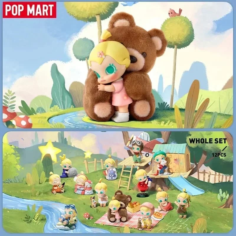 POP MART Baby Molly Kawaii Anime Action Figure - My Huggable Discovery Series Blind Box - Bambole misteriose a sorpresa