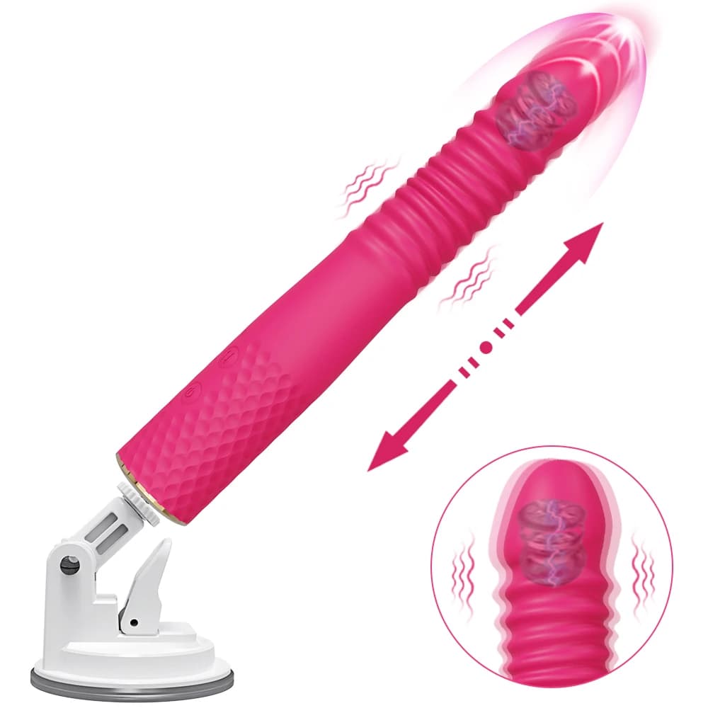 Macchina automatica telescopica vibratore del dildo sesso femminile giocattolo donne masturbazione della vagina pene punto G stimolatore del clitoride massaggiatore
