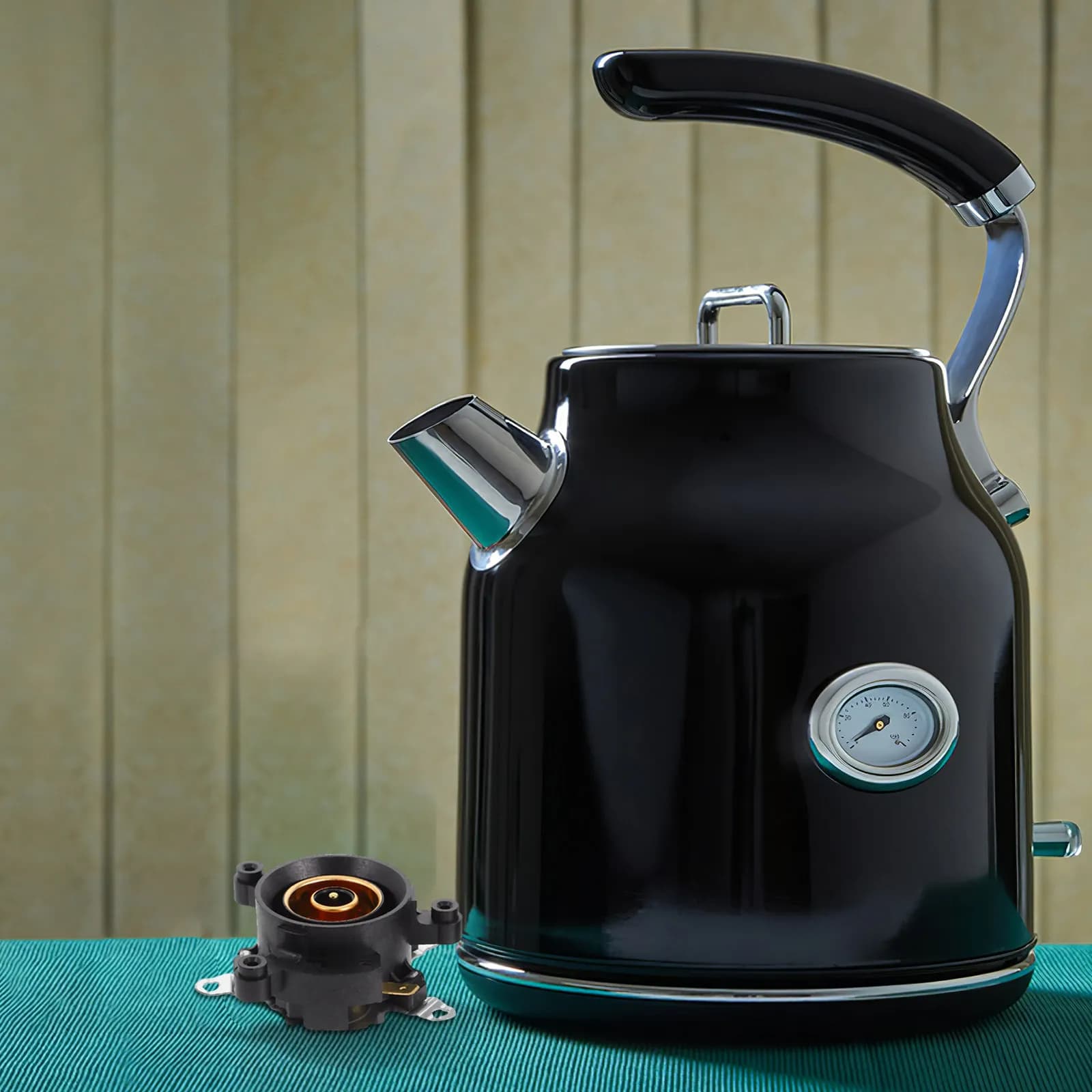 4 Set of Electric kettle parts: Pairing Base with Control Temperature for Precise Heating and Security Protection, Thermostatic Switch