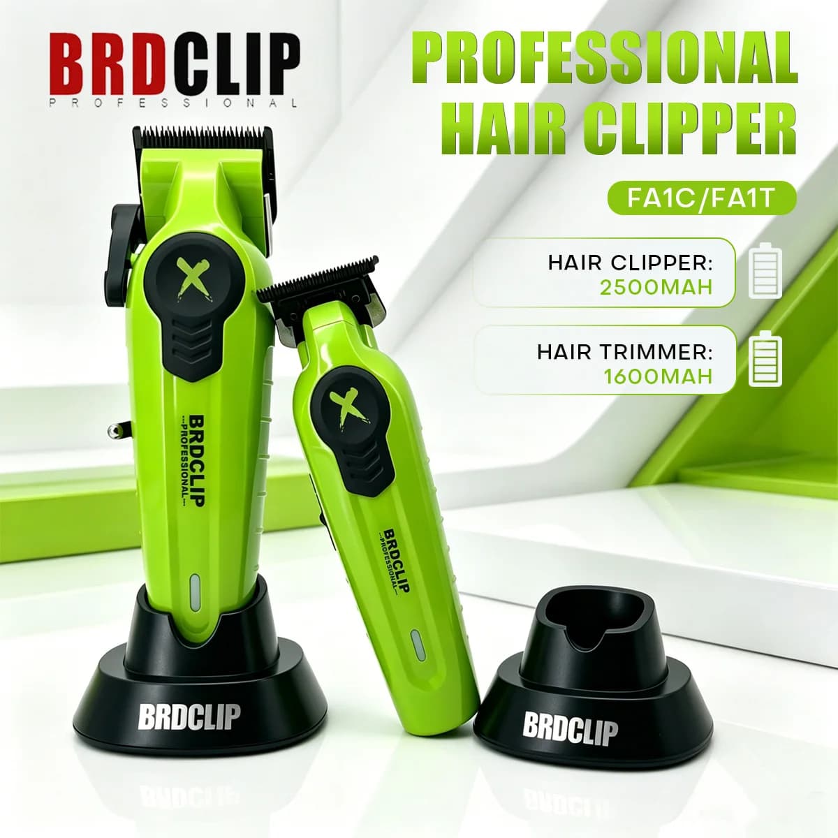 BRDCLIP Professional Haircuts Barber Haircuts Adjustable Haircuts Rechargeable base Haircuts BRD-FA1C