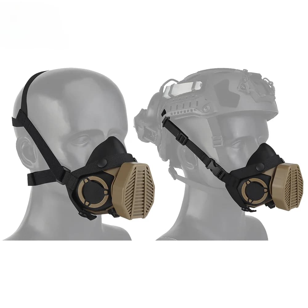 SOTR Tactical Breather Half Mask with Replaceable Filter, Anti Dust Mask for Hunting and CS Games, Costume Accessories