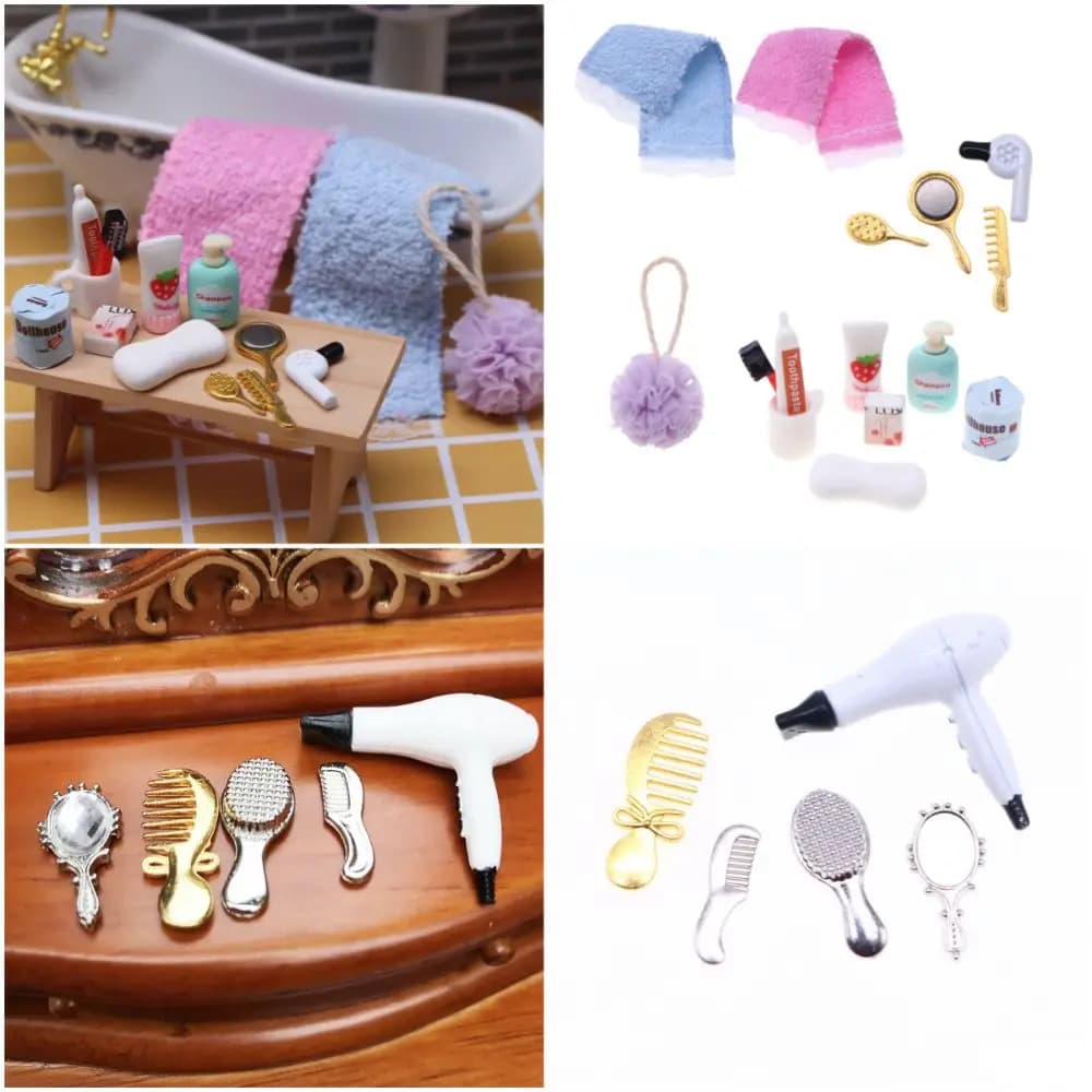1/12 Doll Home Make-up Kit Plastic Doll Accessories Dolls Dolls For Dolls Dolls Punches for Multicolor Photo Sets Dolls Toys
