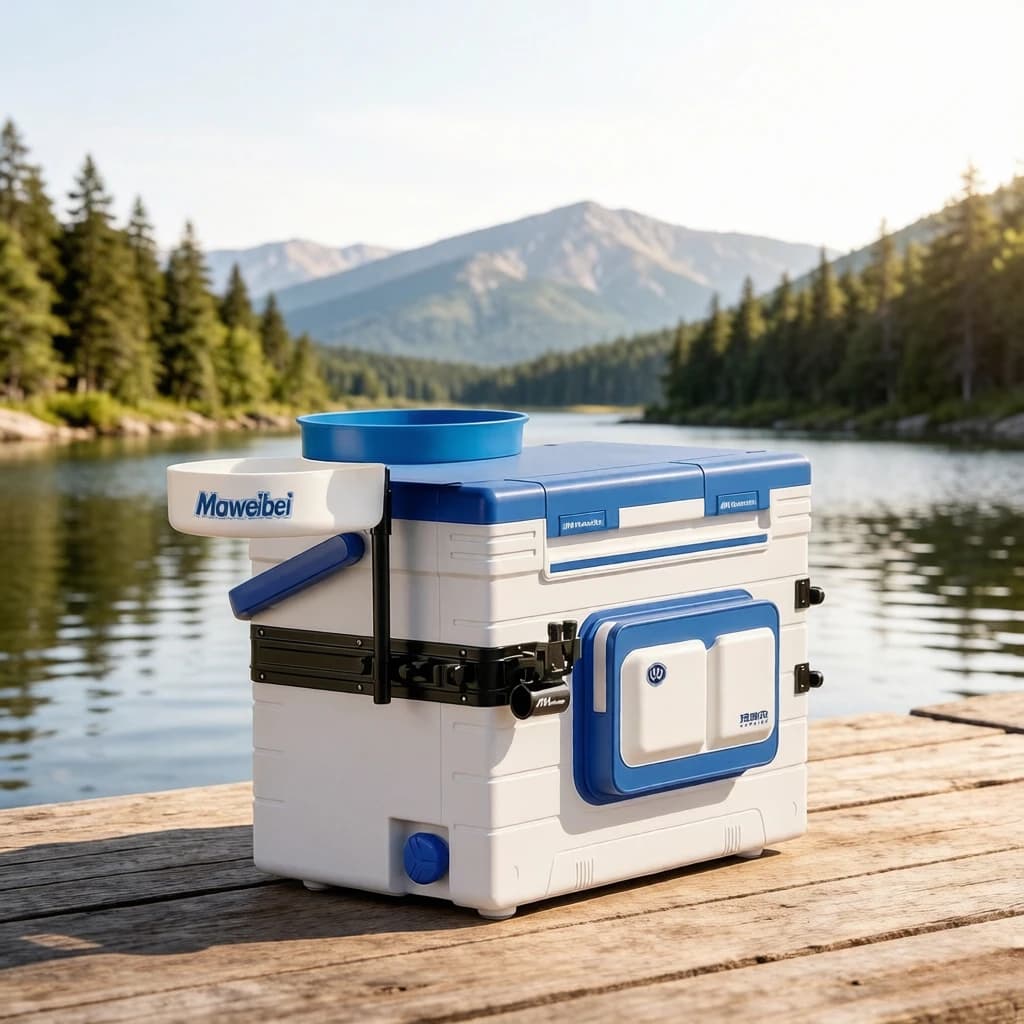 Ultra-Light Fishing Seat Box Unisex, Complete Multi-Function Small Tackle Cooler for Competition, Stable Waterproof Easy Clean
