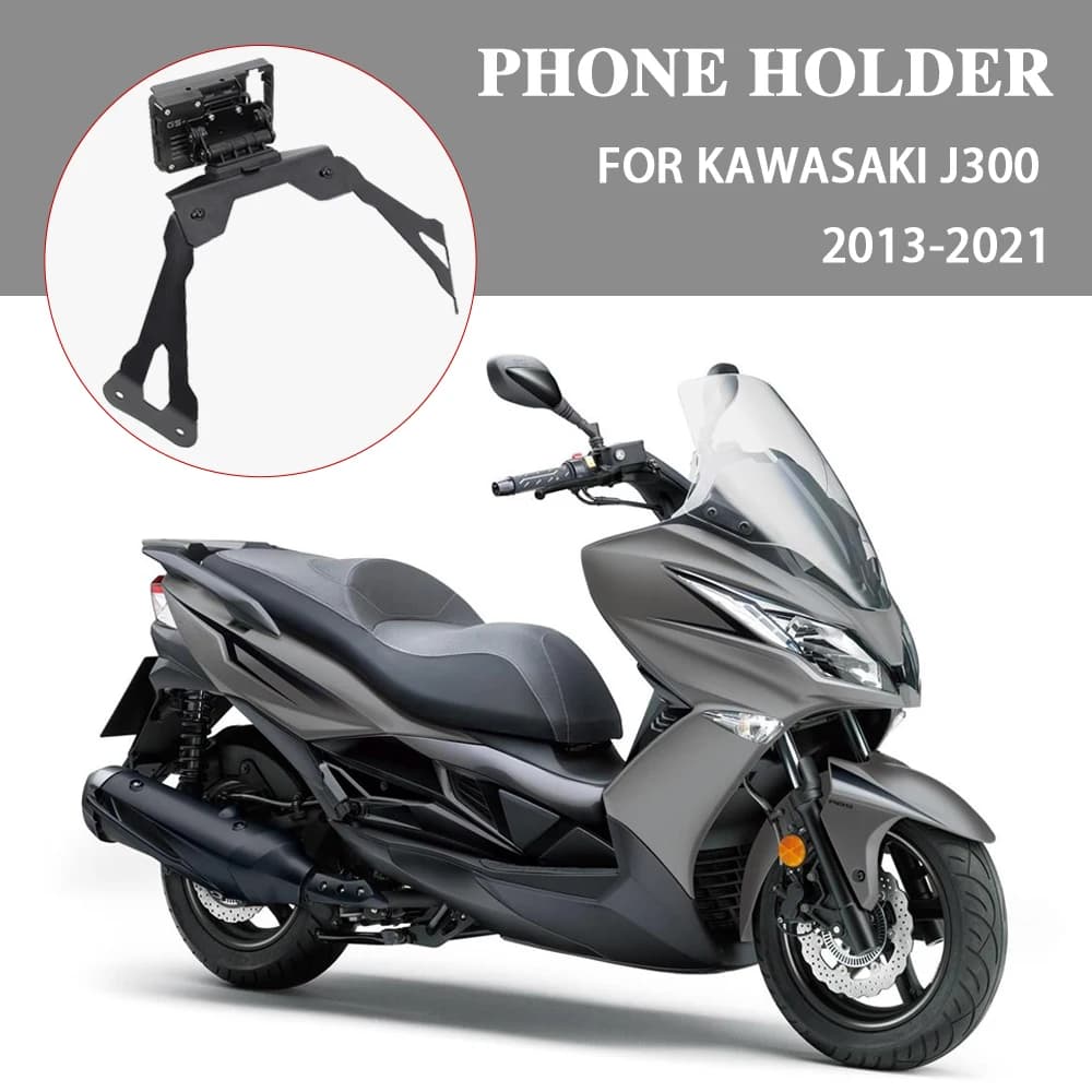 Moto PER Kawasaki J300 Smart Phone GPS Navigation Plate Staff Adapting Support Kit J300 2013-2021 2014 2015 2016 2017