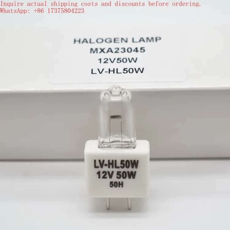Lampadina di Ricambio per Microscopio Nikon MM-40, MXA23045 LV-HL50W 12V 50W, Lampada per Microscopio di Precisione