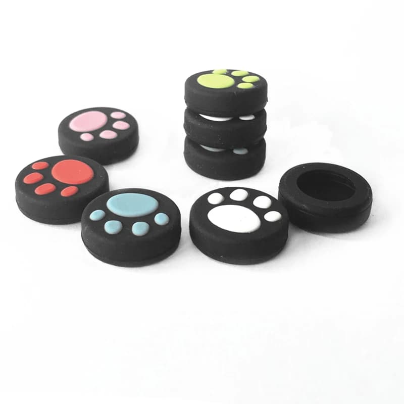 Copri-stick in silicone a forma di zampa di gatto per controller SWITCH e lite/OLED