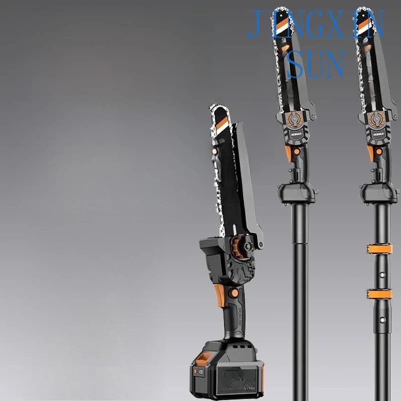 high branch saw electric high shears rechargeable extension rod telescopic pruning branch shearing fruit tree garden aerial saw