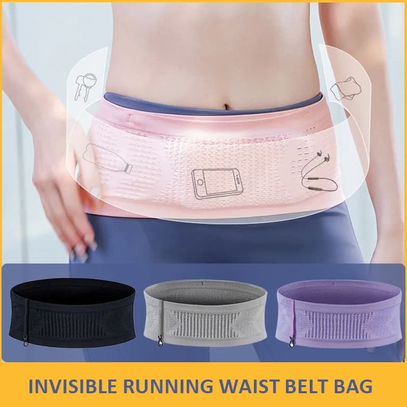 Seamless Invisible Running Waist Bags Gym Multifunctional Mobile Laptop Bike Bag Outdoor Elastic