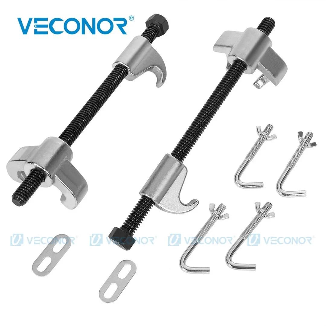 Universal 10" Automotive Suspension Struts Coil Spring Compressor Clamp Tools Set 2-Pieces Coil Strut Spring Compression Tool