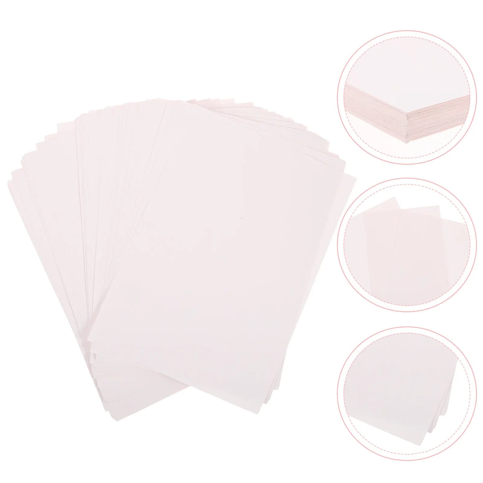 100 Pezzi Carta per Sublimazione, Materiale per Trasferimento a Caldo per Magliette, Piatti e Tazze in Poliestere, Carta per Stampa Fai-da-Te Brillante