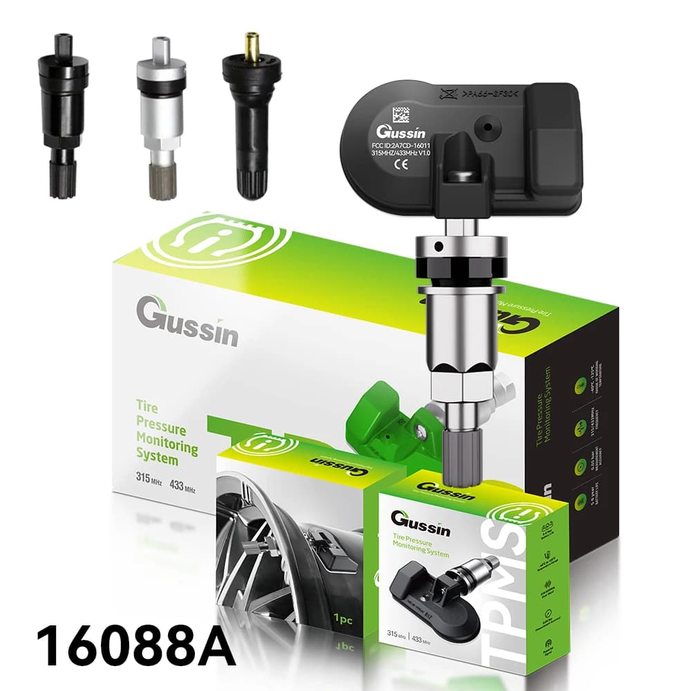 NUOVO Sistema di Monitoraggio Pressione Pneumatici Universale Gussin Programmabile 315/433 MHz Sensore MX Valvola in Gomma TPMS Digitale 16088A 12V