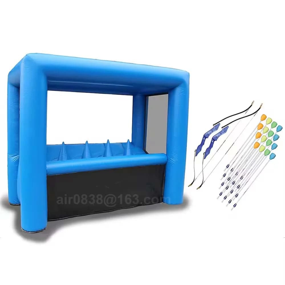 Gioco di Tiro con l'Arco Gonfiabile da Esterno, Gioco Interattivo con Palline Fluttuanti per Eventi e Fiere