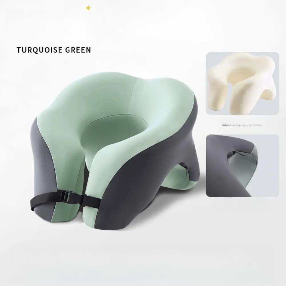 Cuscino a U Multiuso con Supporto Ergonomico per il Collo, Ideale per Pisolini in Ufficio, Studenti, Viaggi in Auto e Aereo