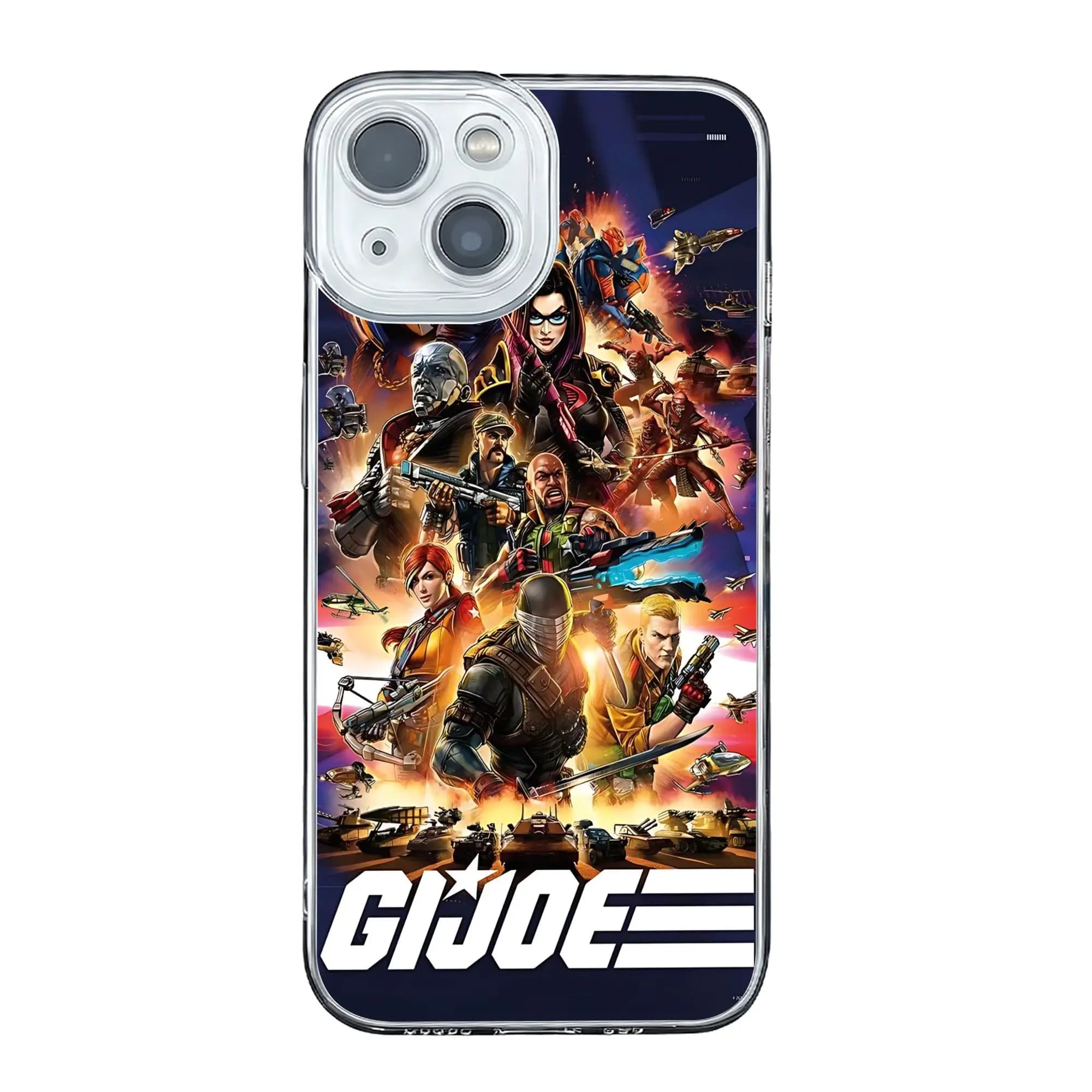 Cover per iPhone 17 16 15 14 13 12 11 Pro Max anti-collisione con poster Gi Joe