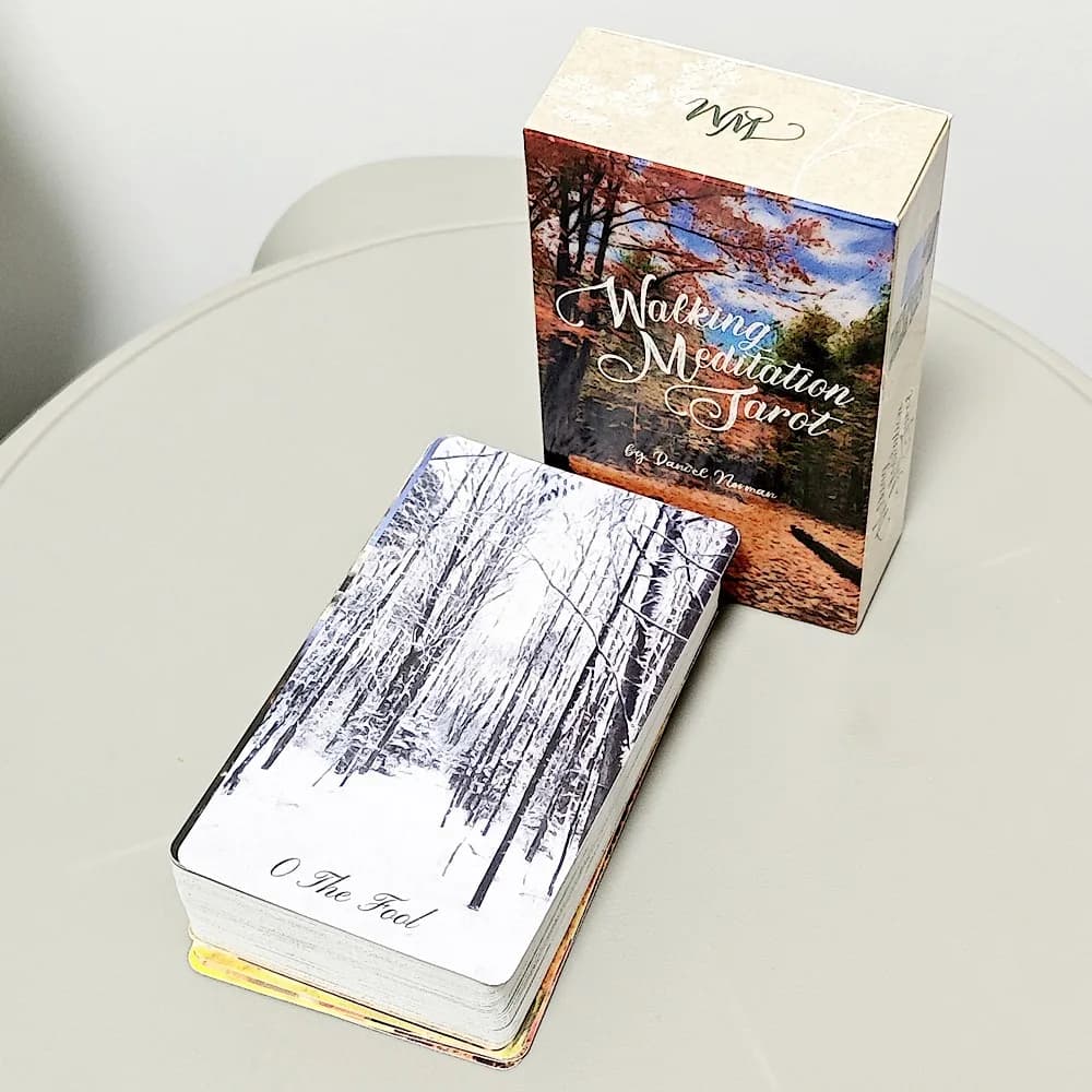 10.3*6cm Walking Meditation Tarot Connects To The Natural Elements of Each Season 78 Pcs RWS-based Tarot Cards