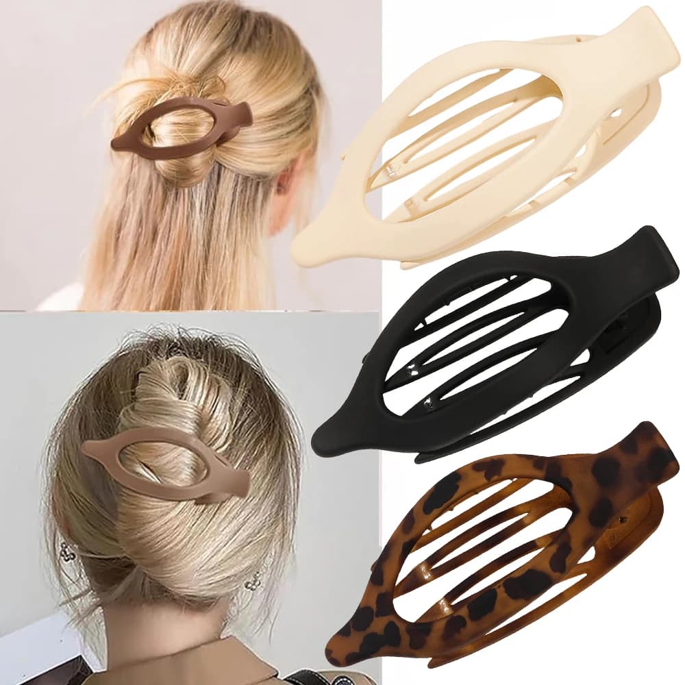 Clip for claw for opaque hair Anatra beak bars for women Fashion crab acrylic fork horsetail grip for hair accessories for girls headdress