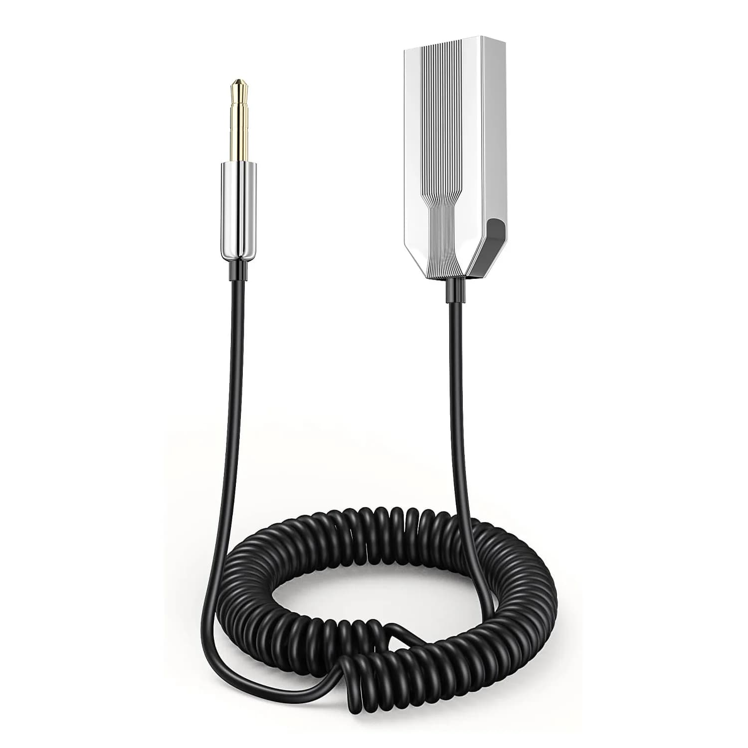 Adattatore da Bluetooth 5.3 a Aux per auto, ricevitore da USB a TRS da 3,5 mm - aggiunge Bluetooth in auto, altoparlante, audio stereo domestico per Han
