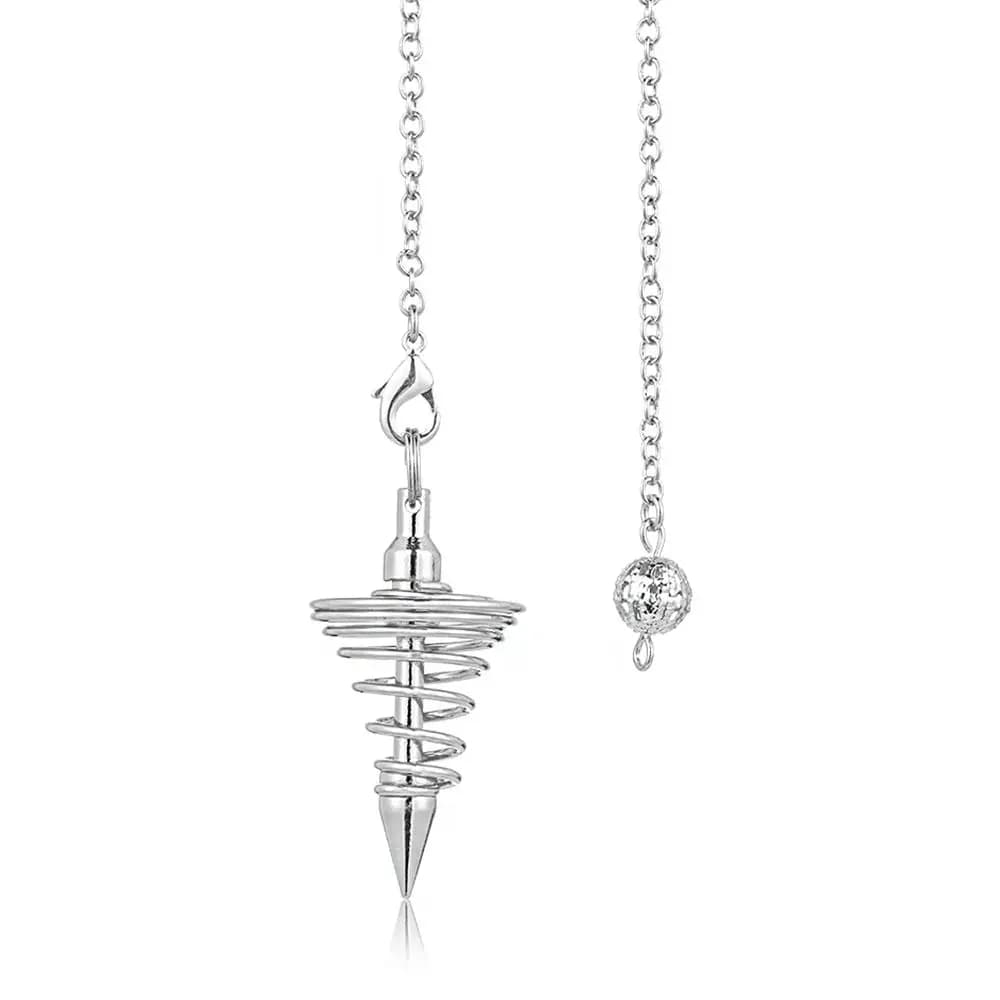 Regalo a catena Dowsing Oro rosa Oro Argento Rame antico Guarigione Amuleto Piramide Pendule Reiki Reiki Pendolo