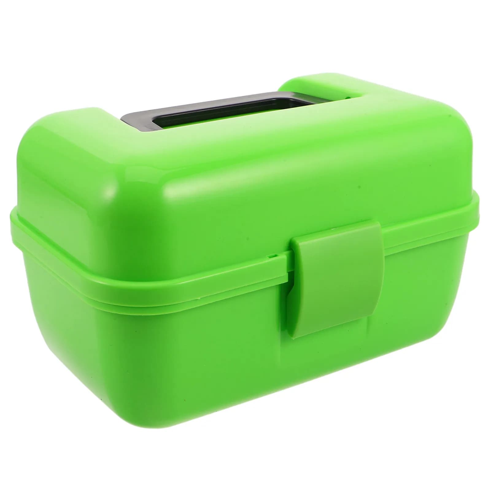 Piccola Scatola Porta Attrezzi da Pesca, Organizzatore a Doppio Strato, Contenitore Compatto in Plastica Portatile, Kit per Esche e Artificiali