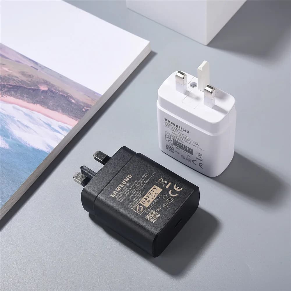 Samsung F70 Pro Z Fold 8 Ultra 7 Charger 45W PD Super Fast Charge UK Wall Adapter For F55 A56 S25 S26 FE &1/1.8M 5A Type C Cable
