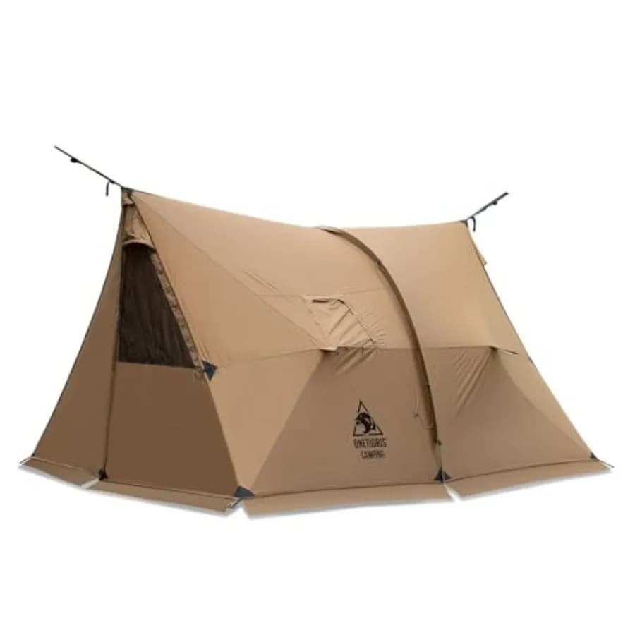 Hot Tent ASH Tent with Roof, Spacious, Raincoat, Windproof, 4 Seasons, with Camping Pali, Hiking, Bushcraft and Survival