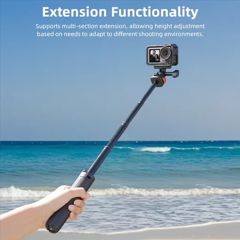 L72A-Flymile Estendi Selfie Stick Treppiede Mini Treppiede portatile per Action 5 Pro Insta360 Go 3S Gopro 13 Pocket 3