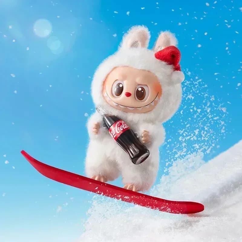 POP MART Labubu i mostri Coca-Cola Serie Kawaii Anime Action Figure Vinile Volto Cieco Scatola Sorpresa Mistero Bambola Giocattolo