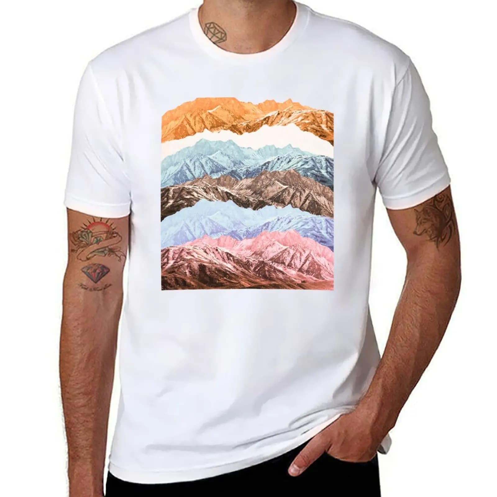 T-shirt MOUNTAIN MASHUP (VARIANT 2) T-shirt sportiva leggera e basic