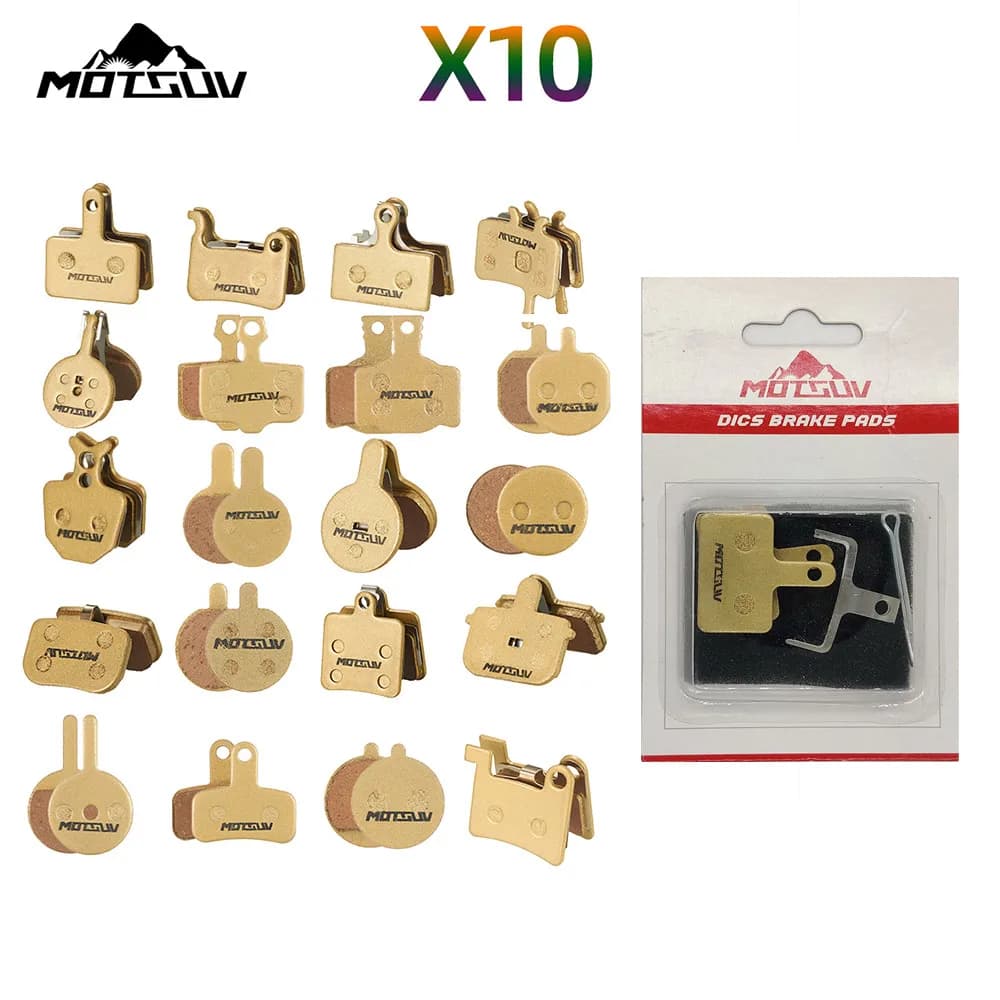 10 paia (20 pezzi) pastiglie freno bici base in rame per accessori bici Shimano SRAM Avid Hayes Magura