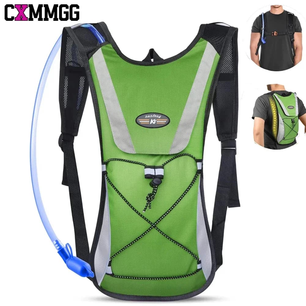 1 piece hydration backpack with 1 liter water bladder, light insulating water backpack for cycling, hiking, running