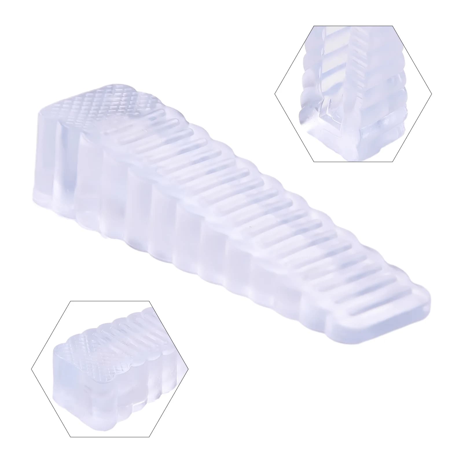 1pc fermaporta in gomma casa anti-collisione fermaporta di sicurezza porta in silicone antiscivolo blocco porta vivente femminile da sola