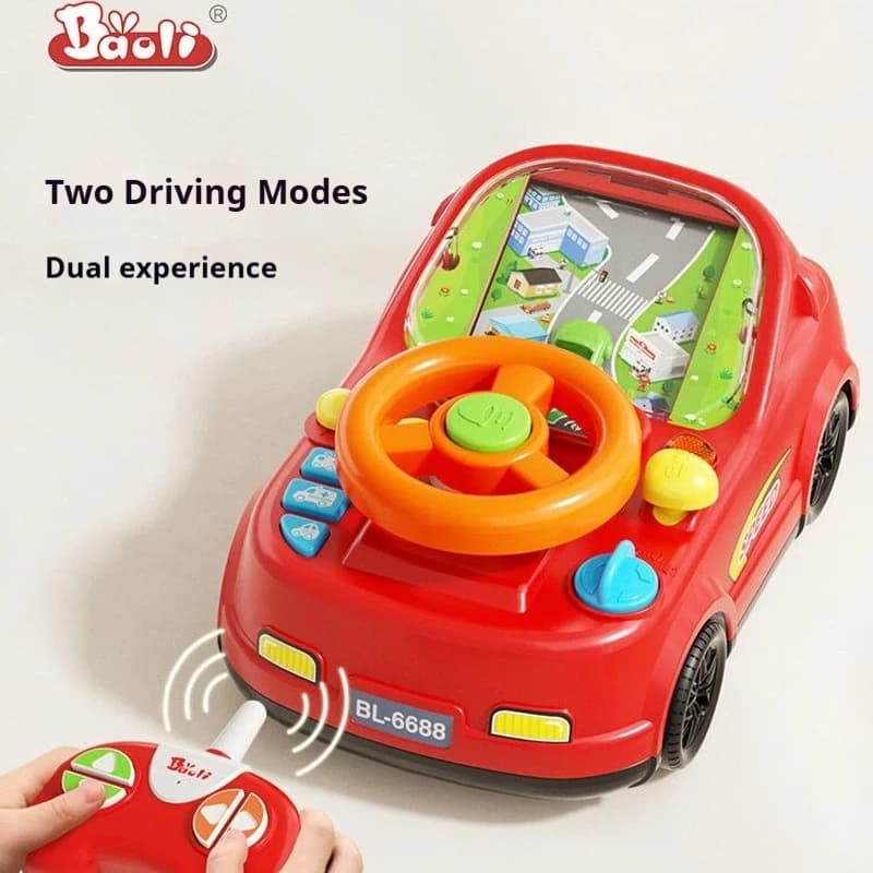 Baoli 2026 New Electric Remote Control Car 4WD Racing Vehicle Dual Play Mode Simulation Driving Toy For Indoor Game Gift 2026
