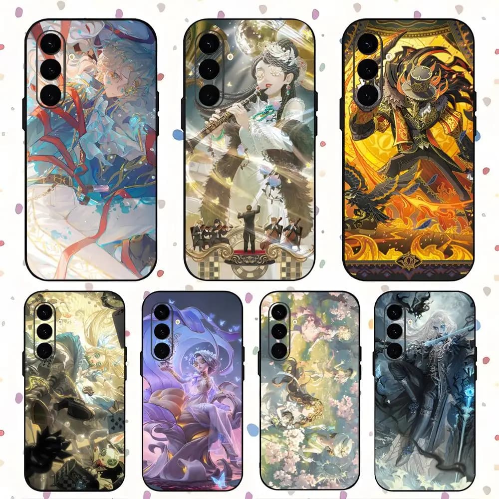 Identity V Gothic Game Cool Custodia per telefono per Samsung Galaxy S25 S24 S23 S22 S21 S20 Plus Ultra Note20 Morbido nero