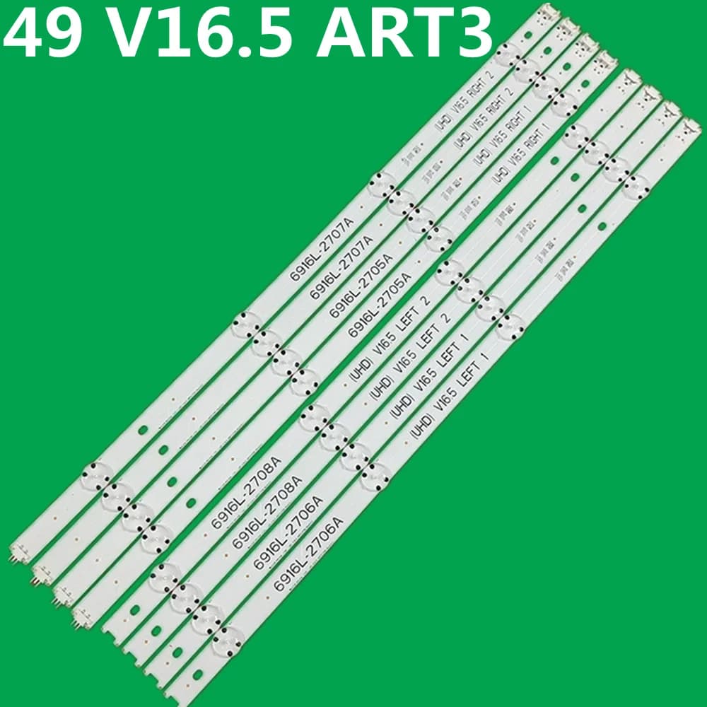 LED Backlight Strip 49"V16 ART3 6916L-2705A 6916L-2706A 6916L-2707A 6916L-2708A 49LJ58300W 49UH603V 49UH610V 49UH615V 49UH617V