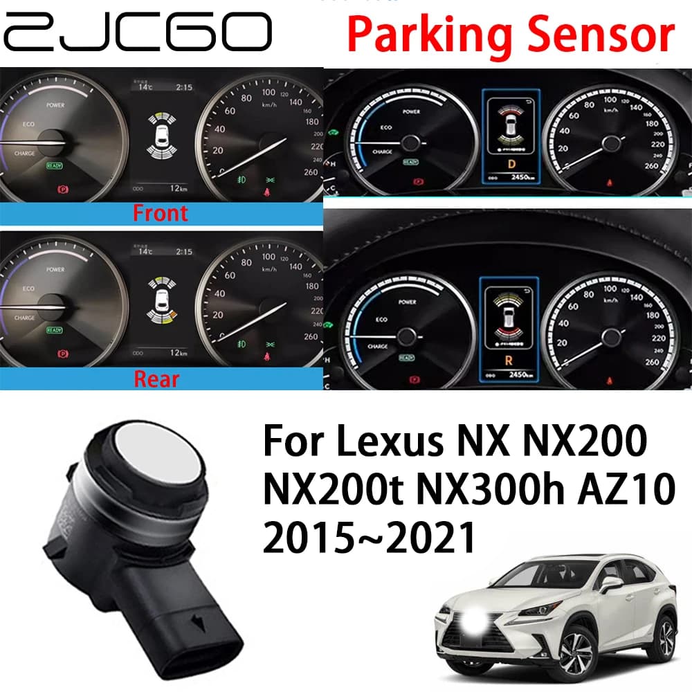 ZJCGO Car anteriore posteriore retromarcia sensore di parcheggio assistenza Buzzer Radar di Backup per Lexus NX NX200 NX200t NX300h AZ10 2015 ~ 2021