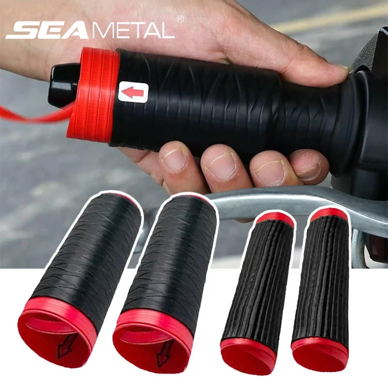 SEAMETAL Motorcycle Silicone Handlebar Cover Universal Self Shrinking Non-Slip Motorcycles Grip Covers Sleeve Protector Cover