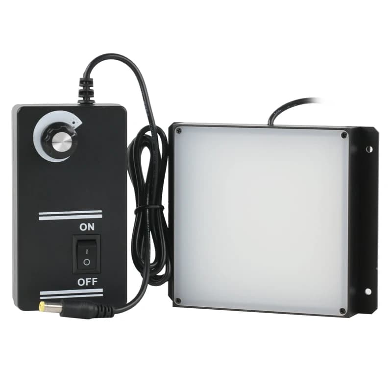 10W 100x100mm Lampada quadrata Rilevazione di laboratorio Ispezione industriale Microscopio Illuminazione 140 pezzi Luce inferiore a LED