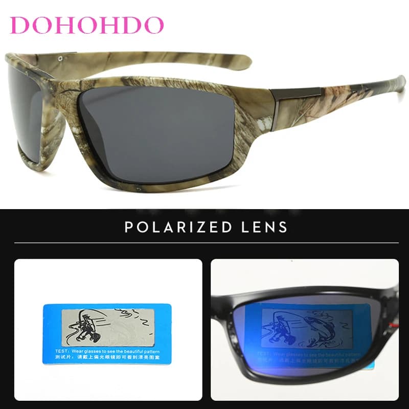 Men's Sunglasses For Night Vision Polarized Mimetic Brand Designer UV400 Outdoor Sports Women's Sunglasses Anti-Reflective Ladies' Guide Glasses