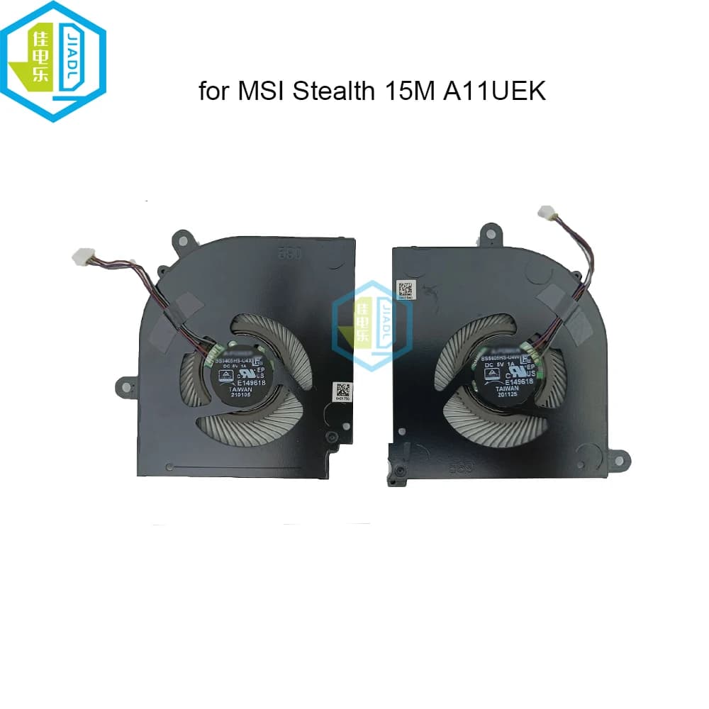 Ventole di raffreddamento GPU CPU per laptop da gioco per MSI Stealth 15M A11SEK A11UEK A11SDK BS5405HS U4W U4X Notebook VGA Ventola di raffreddamento del radiatore