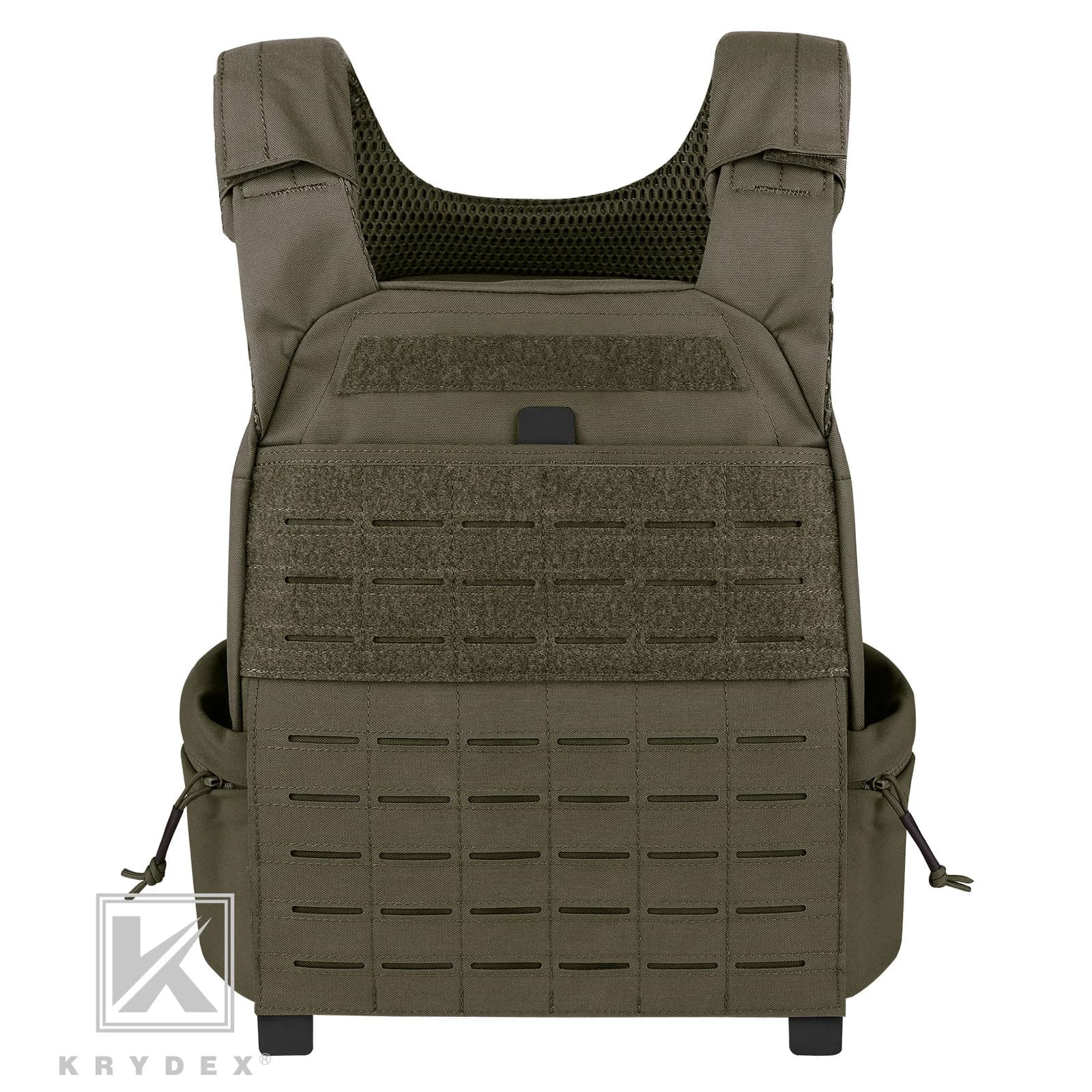 KRYDEX Tactical Strength Training Weight Vest Laser MOLLE Plate Carrier 5.75,8.75,14.75,19.75 pounds for outdoor sports