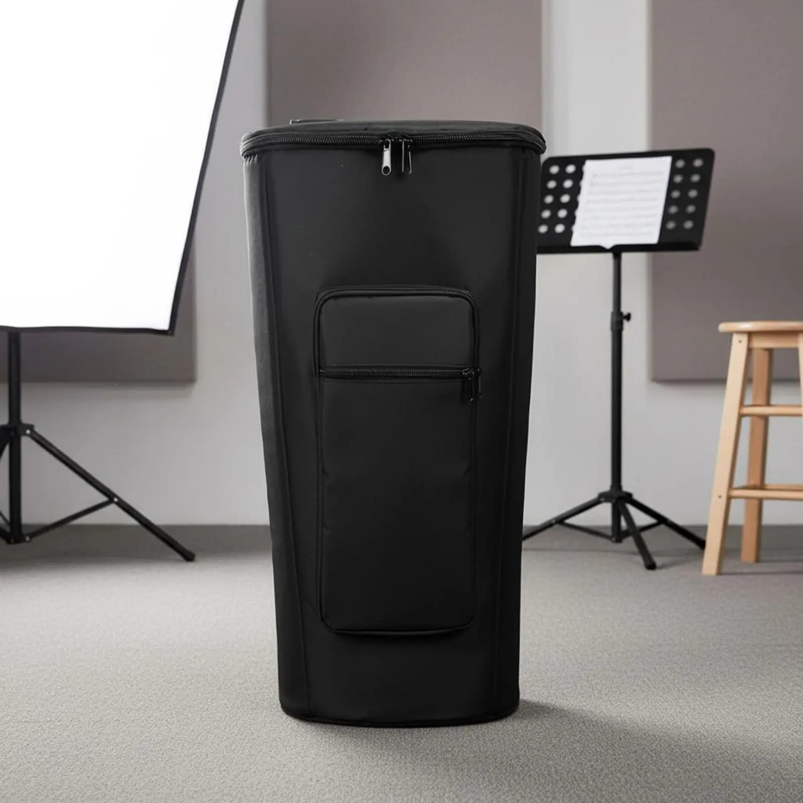 Borsa Impermeabile per Djembe, Custodia per Tamburo Africano con Imbottitura Spessa, Protezione per Strumenti, Portatile per Giovani Musicisti, Viaggi