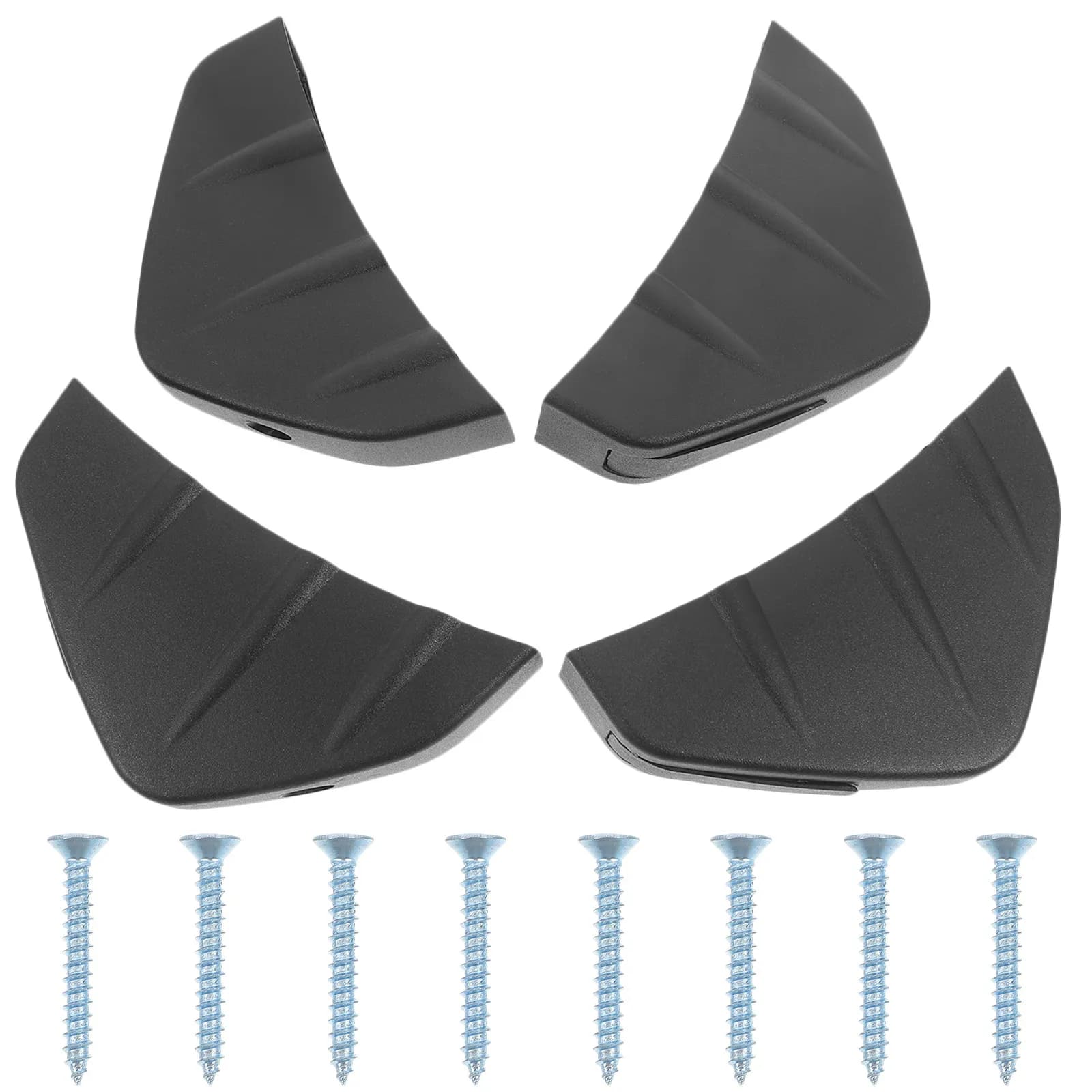 4Pcs Rear Bumper Spoiler Diffuser Universal Car Exterior Accessories PP Material Sports Stylish Look Enhanced Stability Wind