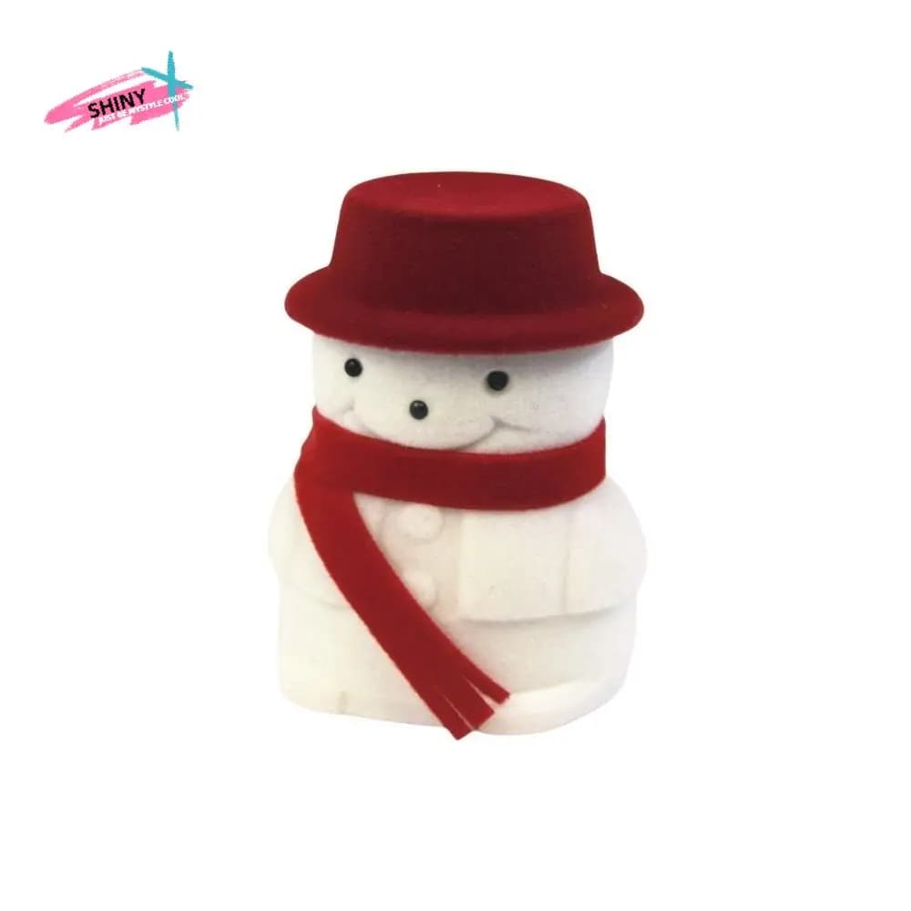 Christmas Bell Christmas Jewelry Box Flocked Wedding Christmas Tree Ornament Storage Anti-collision Santa Claus Rings Box